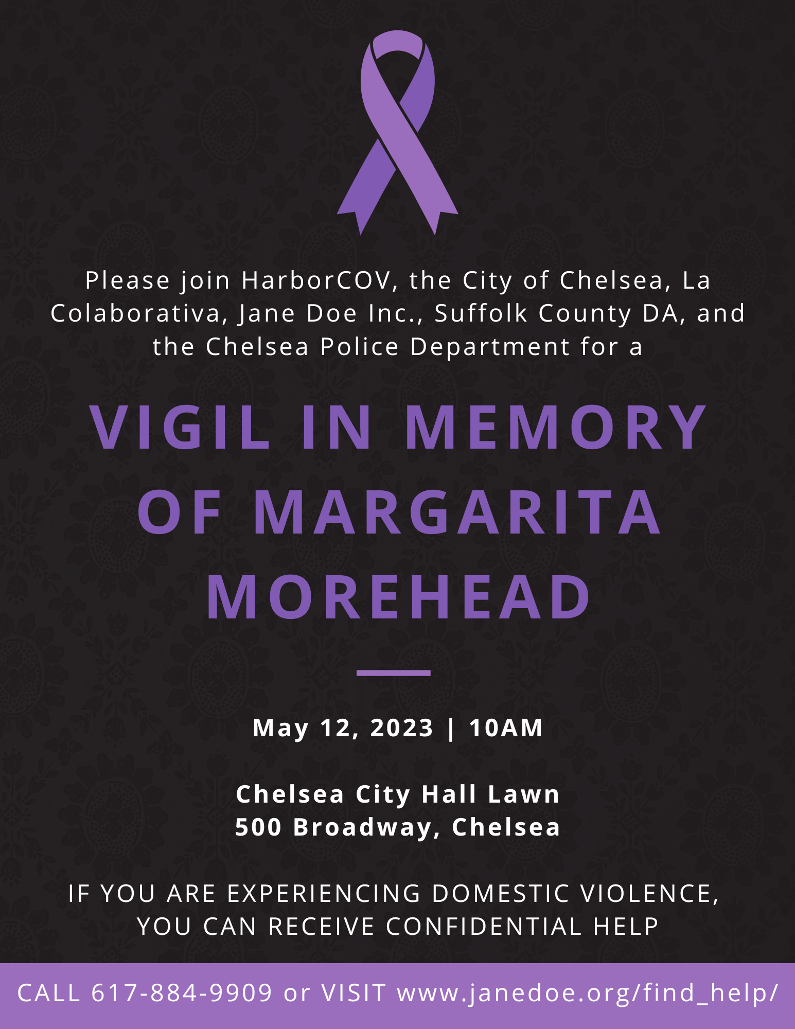 post thumbnail for HarborCOV Partners with Chelsea Community, State to Offer Vigil to Remember Margarita Morehead and Raise Awareness About Domestic Violence